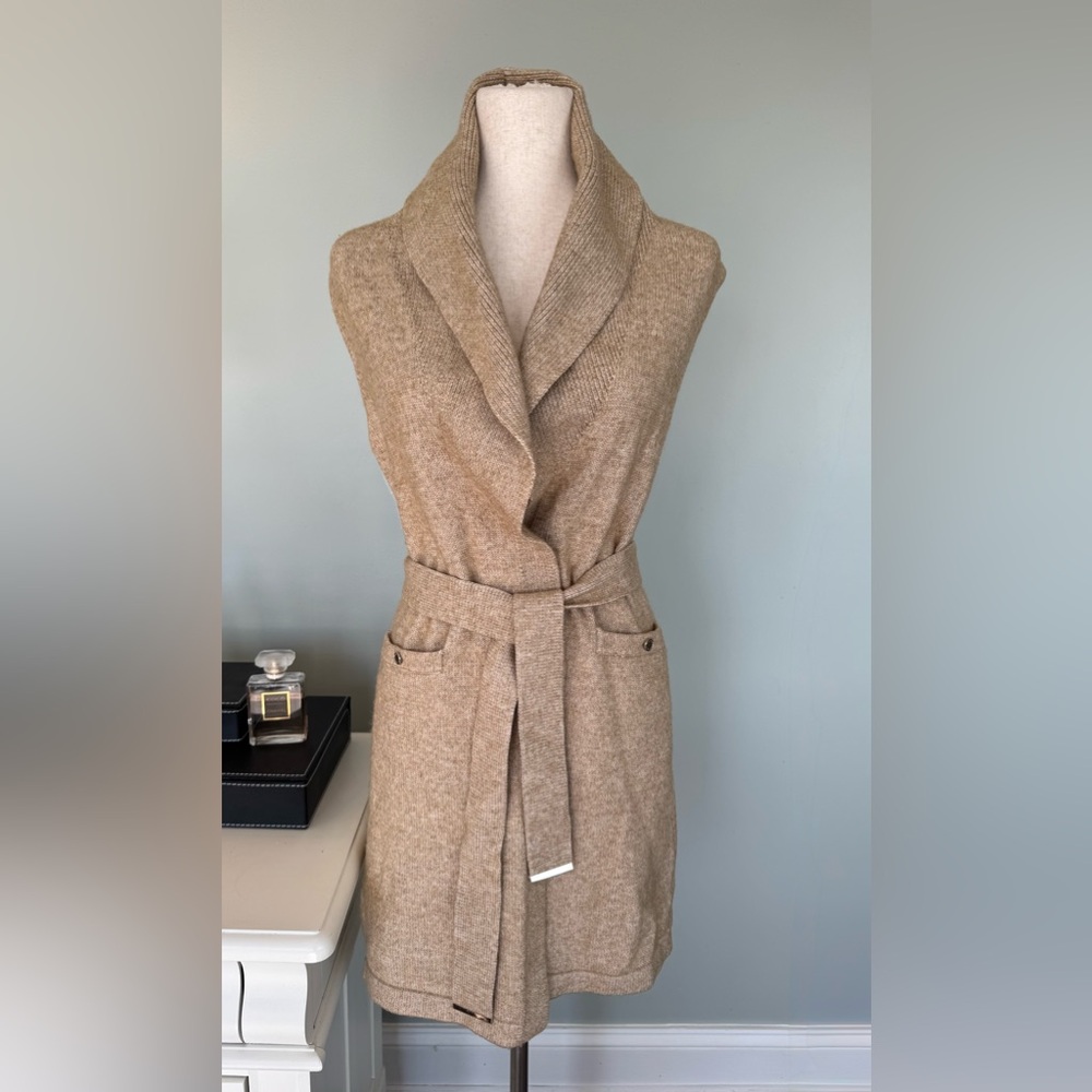 White House Black Market Beige Knit Cardigan - Picture 16 of 16